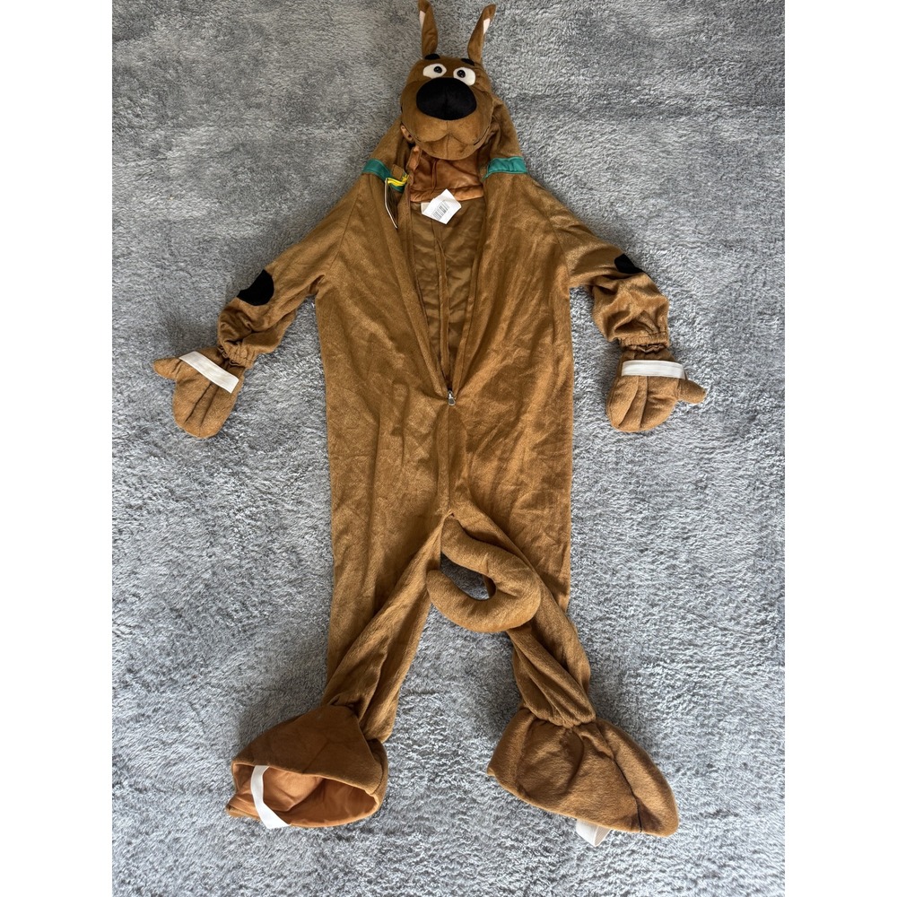 Rubie's Scooby-Doo Character Jumpsuit Small Brown Plush Fleece Costume